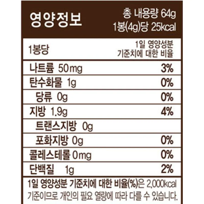 삼육김 들기름으로 구운 광천김 도시락김, 4g, 32봉 상품 이미지