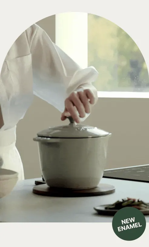 프렘 트러스트 무쇠냄비 라이스팟, 라이트그레이, 18cm, 1개 상세 이미지 5