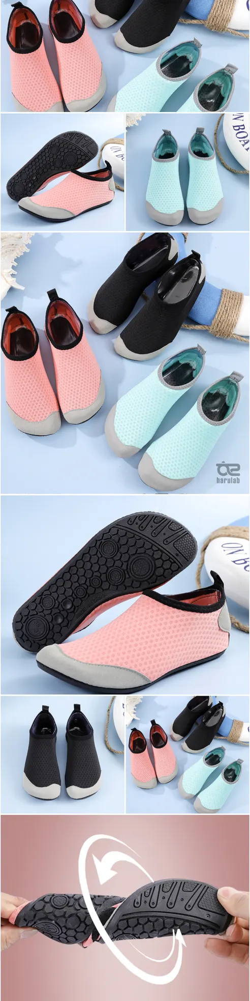 남녀공용 아쿠아슈즈, 블랙, 240mm, 1개 상세 이미지 9