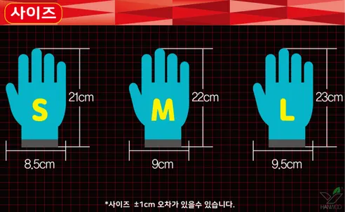 한우 히트그립200 코팅장갑, M, 10개 상세 이미지 10