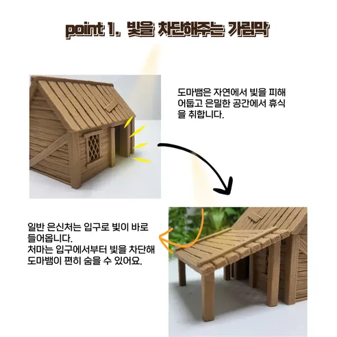 리제펫 오두막 피딩대, 소형, 1개 상세 이미지 3