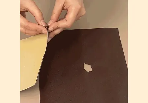 가죽 보수 수선 패치 테이프, 블랙, 30x20cm, 5개 상세 이미지 2