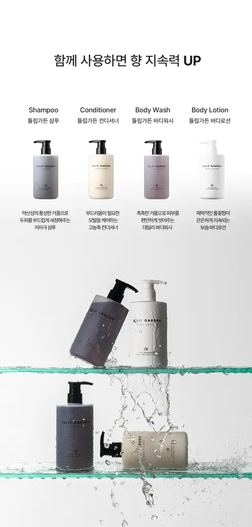 프랜더마 튤립가든 바디로션, 500ml, 1개 상세 이미지 6