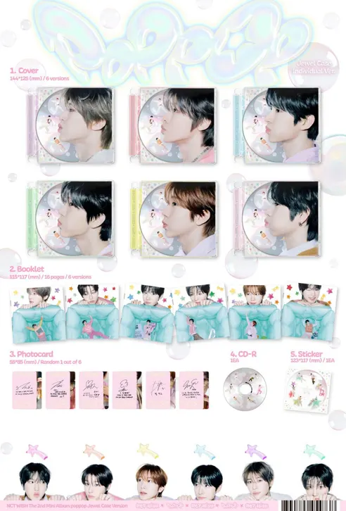 NCT WISH The 2nd Mini Album poppop, set 상세 이미지 5