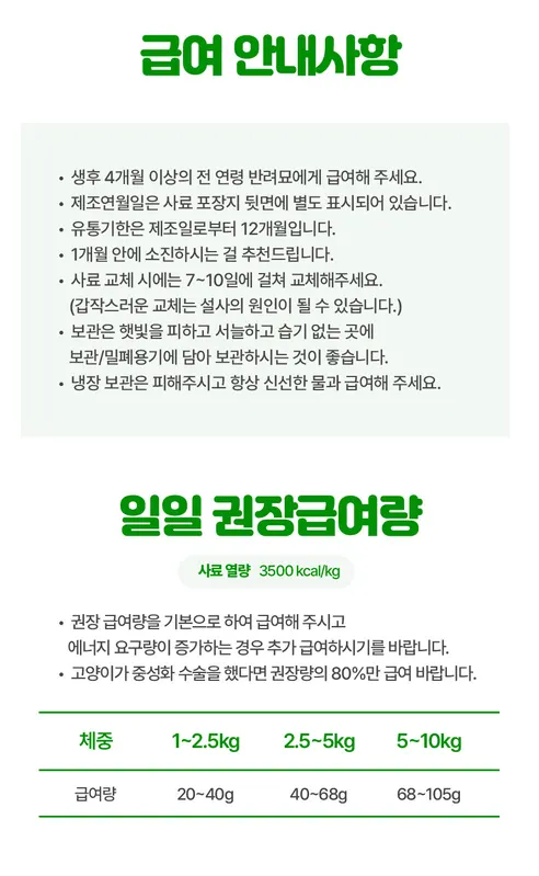 펠리코 브프캣 길고양이사료, 길냥이, 닭, 20kg, 1개 상세 이미지 11