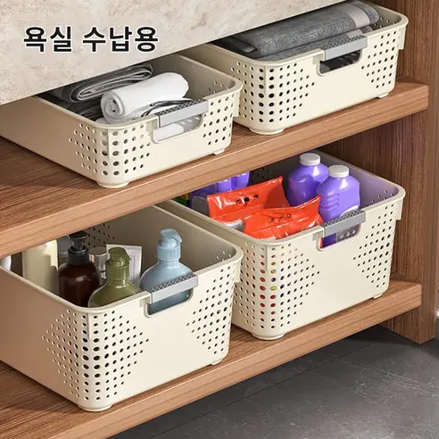팬트리 수납함 특대, 크림 화이트, 5개, 1개 상세 이미지 22