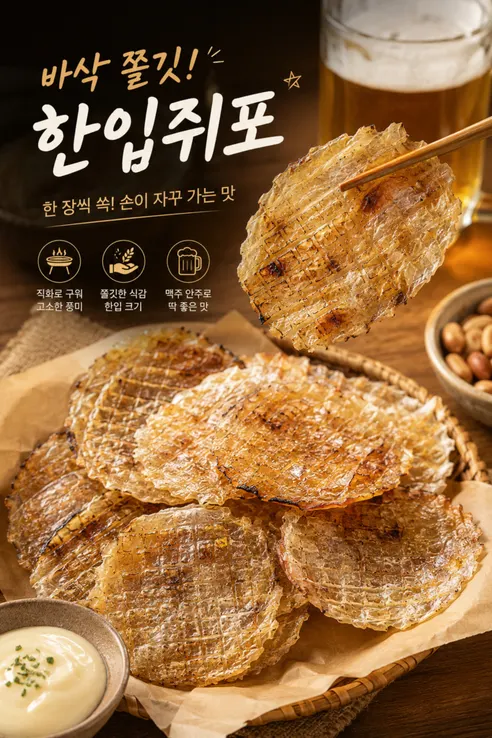 한입 쥐포, 30미, 1봉 상세 이미지 2