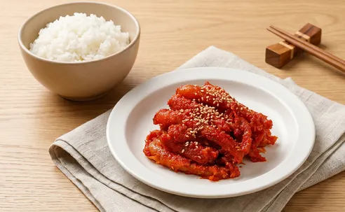 천년의 반찬 더덕무침, 매콤한 양념, 500g, 1개 상세 이미지 2