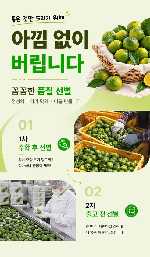 꿀팜즈 제주 풋귤 청귤, 5kg, 1박스 상세 이미지 13