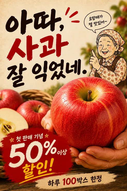 국내산 햇 홍로사과, 고당도, 5kg, 1박스 상세 이미지 1