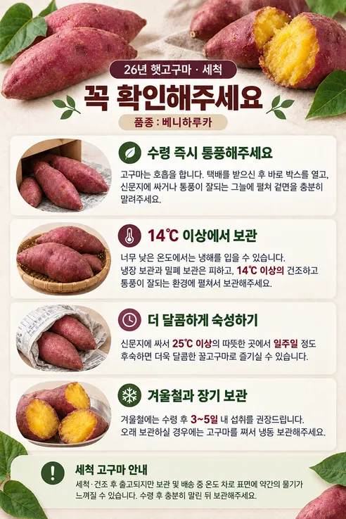 꿀고구마 베니하루카, 한입, 5kg, 1박스 상세 이미지 14