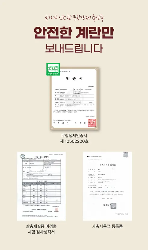 백년본가 국내산 무항생제 난각번호 1번 유정란, 대란, 40구, 1개 상세 이미지 6