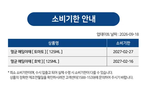 매일야채 고농축 토마토 125ml 24개 + 호박 125ml 24개, 48개 상세 이미지 10